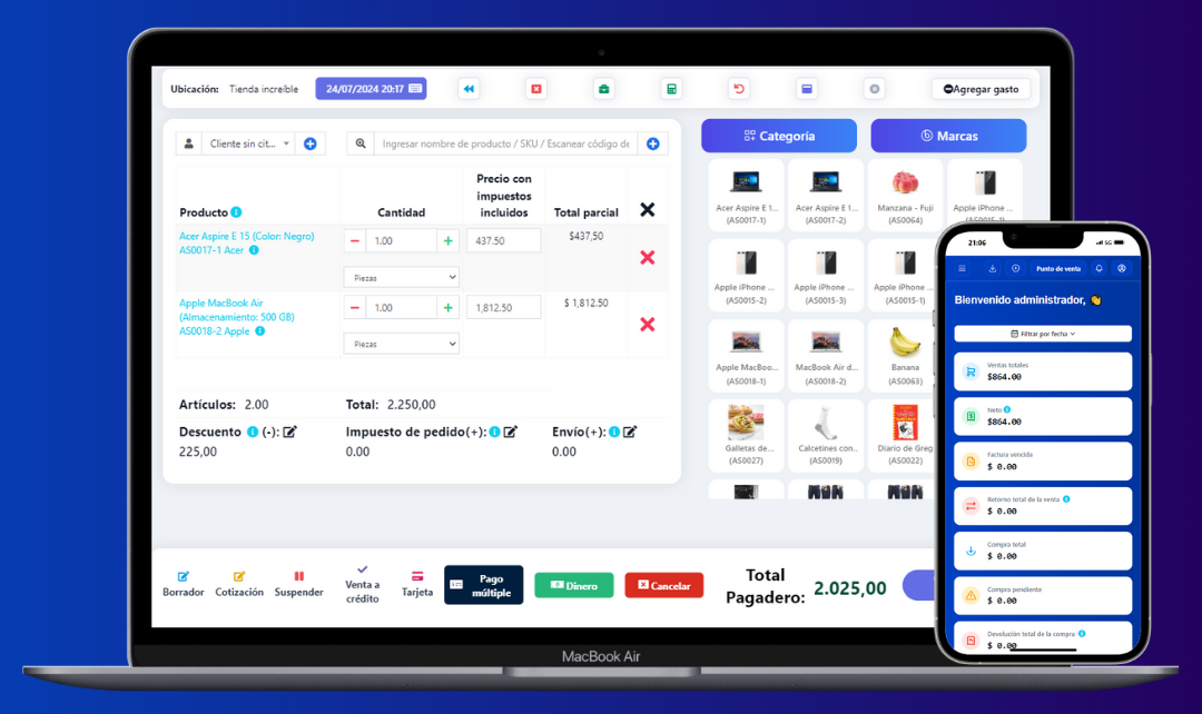 Sistema de punto de venta ERP