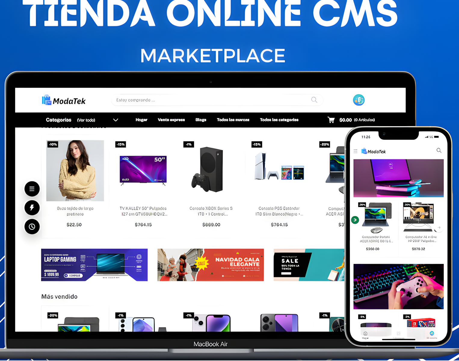 Modatek - Tienda Online CMS - Marketplace - POS